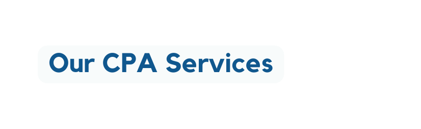 Our CPA Services